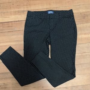 Old Navy Pixie Pants Black Diamond Pattern Sz 8